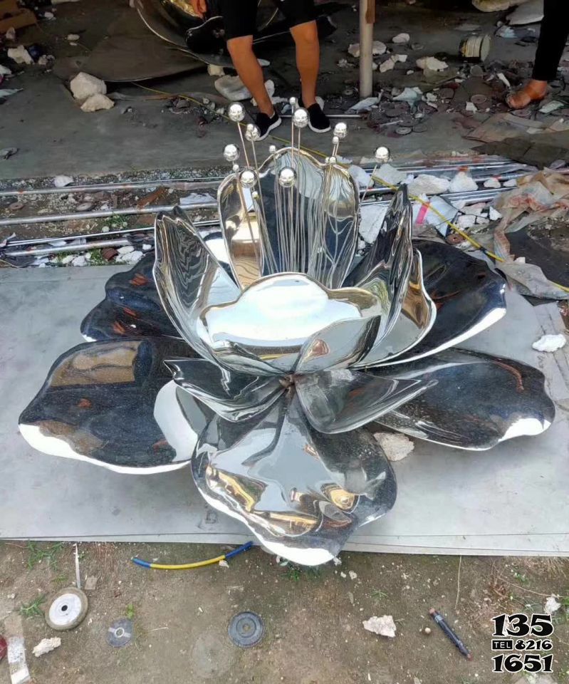 花朵雕塑-廣場抽象不銹鋼園林鏡面水仙花花朵雕塑 花朵雕塑-廣場抽象不銹鋼園林鏡面水仙花花朵雕塑高清圖片