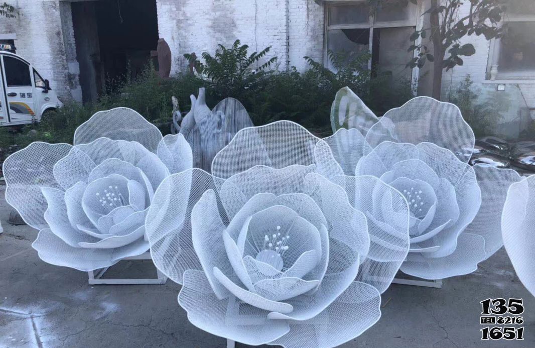 花朵雕塑-戶外廣場創意不銹鋼鏤空花朵雕塑 花朵雕塑-戶外廣場創意不銹鋼鏤空花朵雕塑