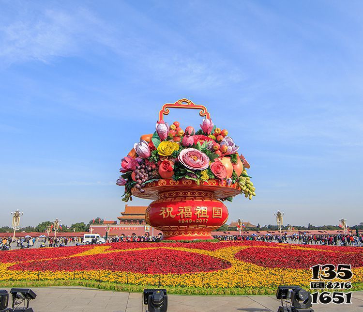 花籃雕塑-廣場玻璃鋼定制戶外花籃雕塑 花籃雕塑-廣場玻璃鋼定制戶外花籃雕塑高清圖片