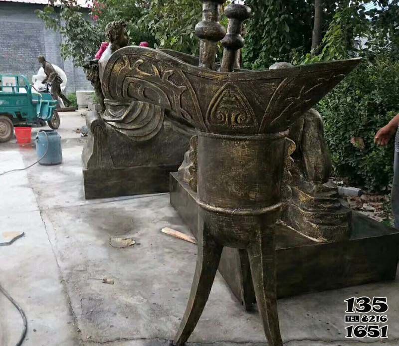 酒杯雕塑-庭院景區創意不銹鋼仿銅仿古酒杯雕塑 酒杯雕塑-庭院景區創意不銹鋼仿銅仿古酒杯雕塑高清圖片
