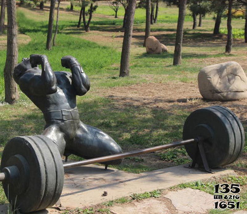 舉重雕塑-廣場公園舉重運動員玻璃鋼仿銅雕塑 舉重雕塑-廣場公園舉重運動員玻璃鋼仿銅雕塑