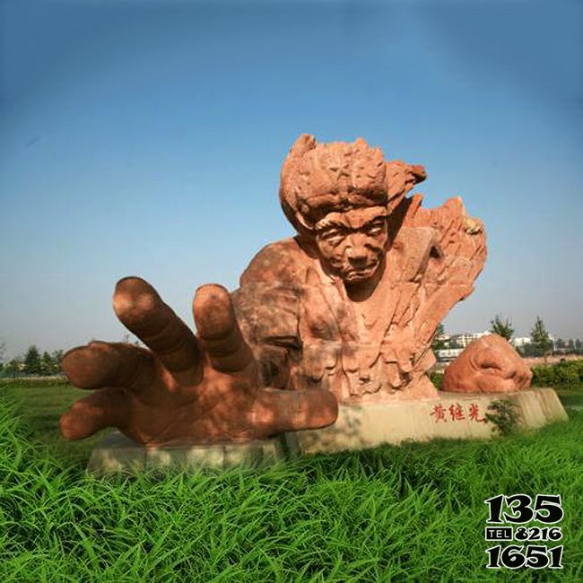 抗戰雕塑-抗戰英雄黃繼光石雕人物景觀抗戰雕塑 抗戰雕塑-抗戰英雄黃繼光石雕人物景觀抗戰雕塑高清圖片