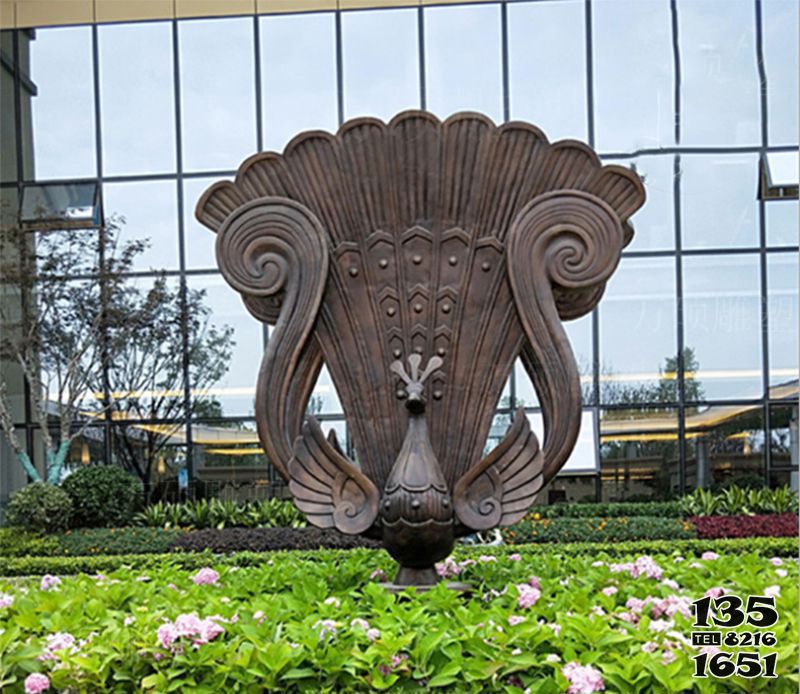 孔雀雕塑-池塘花園擺放的玻璃鋼創(chuàng)意孔雀雕塑 孔雀雕塑-池塘花園擺放的玻璃鋼創(chuàng)意孔雀雕塑高清圖片