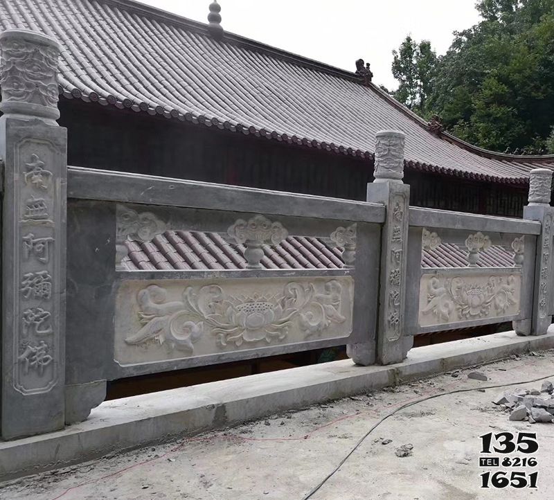 欄板欄桿雕塑-景區眺望臺青石蓮花欄桿 欄板欄桿雕塑-景區眺望臺青石蓮花欄桿高清圖片