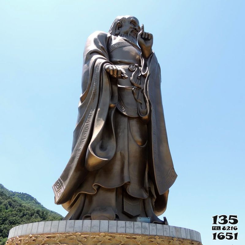 老子雕塑-大學公園擺放春秋時思想家太清鑄銅老子雕塑 老子雕塑-大學公園擺放春秋時思想家太清鑄銅老子雕塑高清圖片