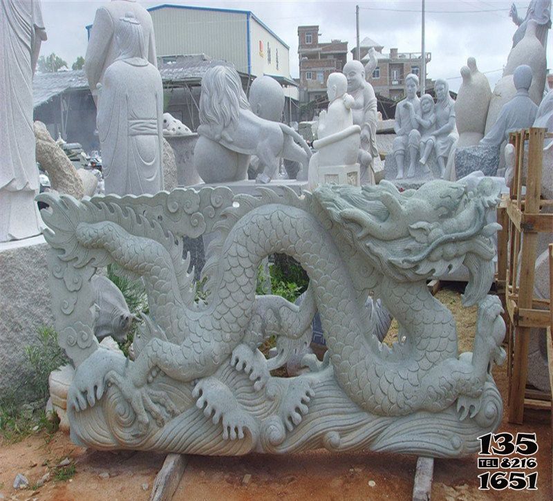 龍雕塑-景區創意大理石石雕神獸龍雕塑 龍雕塑-景區創意大理石石雕神獸龍雕塑高清圖片