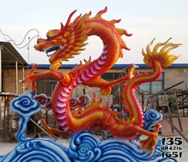 龍雕塑-景區(qū)創(chuàng)意玻璃玻彩繪龍雕塑 龍雕塑-景區(qū)創(chuàng)意玻璃玻彩繪龍雕塑高清圖片
