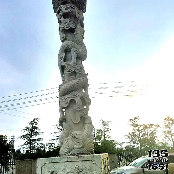 龍柱雕塑-公園廣場(chǎng)擺放浮雕龍柱石雕 龍柱雕塑-公園廣場(chǎng)擺放浮雕龍柱石雕高清圖片