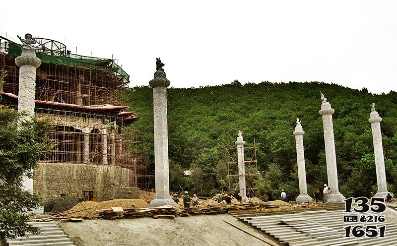 龍柱雕塑-戶外景區寺廟門口大型景觀大理石石雕浮雕龍柱雕塑 龍柱雕塑-戶外景區寺廟門口大型景觀大理石石雕浮雕龍柱雕塑高清圖片