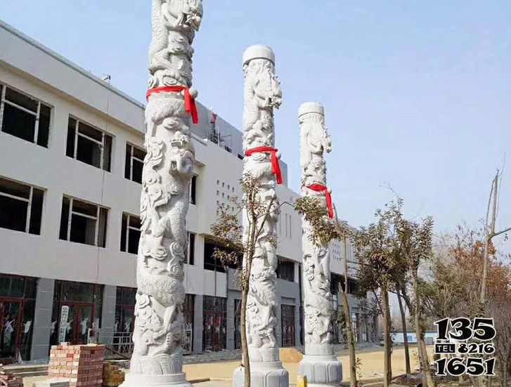 龍柱雕塑-廟宇石雕龍柱雕塑 龍柱雕塑-廟宇石雕龍柱雕塑高清圖片