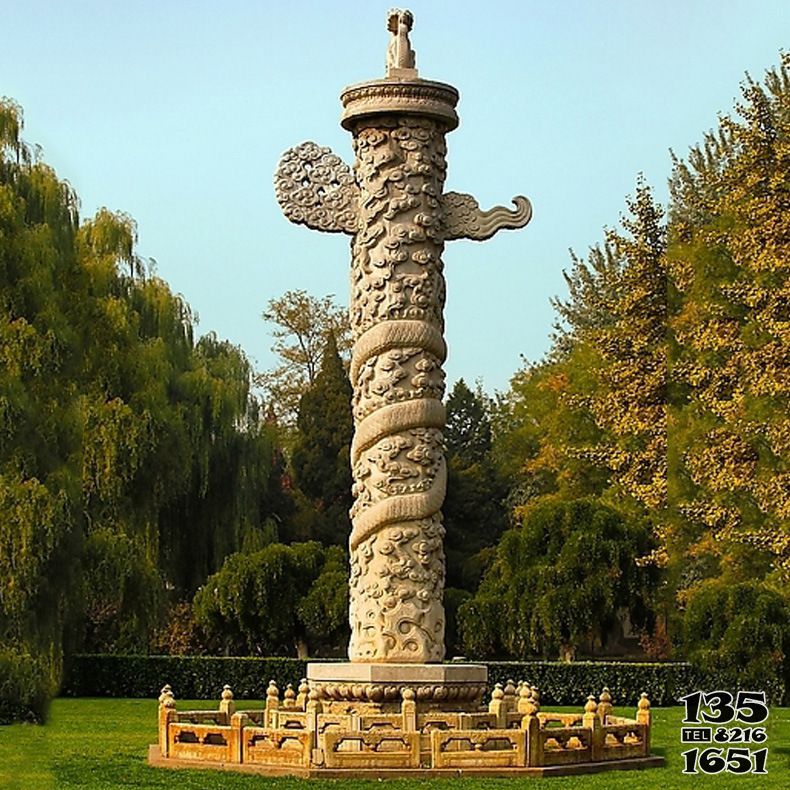 龍柱雕塑-寺廟雕刻八仙龍柱雕塑 龍柱雕塑-寺廟雕刻八仙龍柱雕塑高清圖片