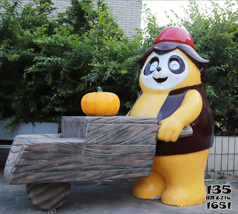 熊貓雕塑-小區(qū)觀光景區(qū)卡通推車玻璃鋼熊貓雕塑 熊貓雕塑-小區(qū)觀光景區(qū)卡通推車玻璃鋼熊貓雕塑高清圖片