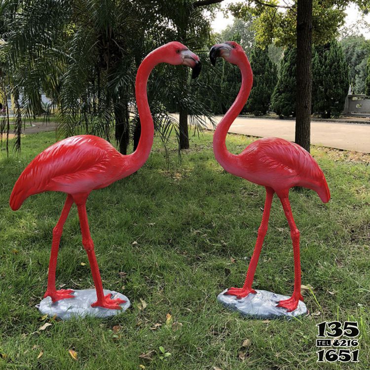 火烈鳥雕塑-室內景區擺放的玻璃鋼火烈鳥雕塑 火烈鳥雕塑-室內景區擺放的玻璃鋼火烈鳥雕塑高清圖片
