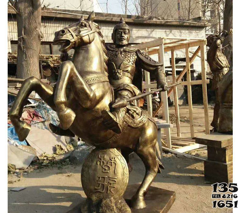 騎馬雕塑-公園銅雕噴金烤漆戰(zhàn)士騎馬雕塑 騎馬雕塑-公園銅雕噴金烤漆戰(zhàn)士騎馬雕塑高清圖片