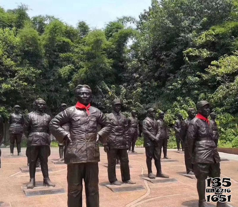 十大元帥雕塑-公園大型仿真人物銅雕十大元帥雕塑 十大元帥雕塑-公園大型仿真人物銅雕十大元帥雕塑高清圖片