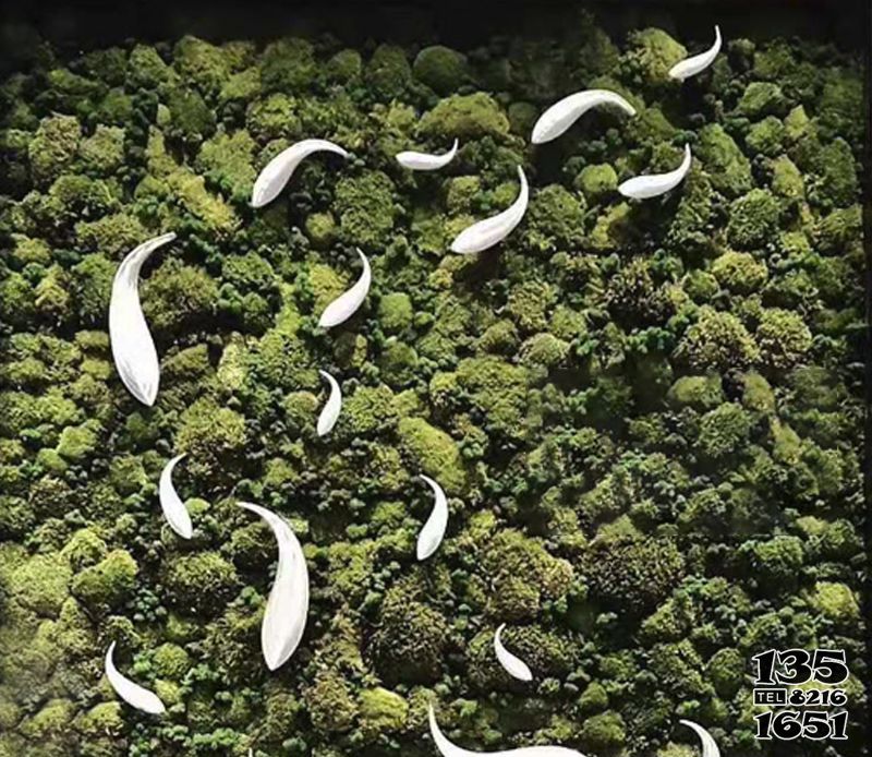 魚雕塑-草坪多只白色不銹鋼魚雕塑 魚雕塑-草坪多只白色不銹鋼魚雕塑高清圖片