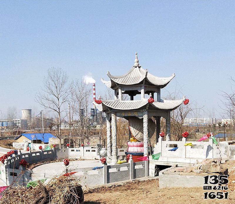 涼亭雕塑-寺院戶外仿古建筑涼亭雕塑 涼亭雕塑-寺院戶外仿古建筑涼亭雕塑高清圖片