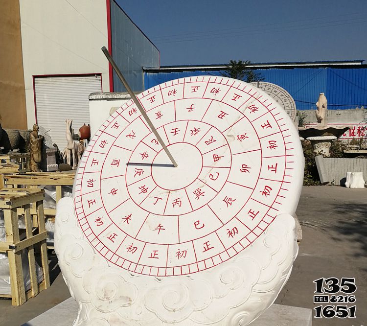日晷雕塑-校園戶外石雕古代赤道式計時器日晷雕塑 日晷雕塑-校園戶外石雕古代赤道式計時器日晷雕塑高清圖片