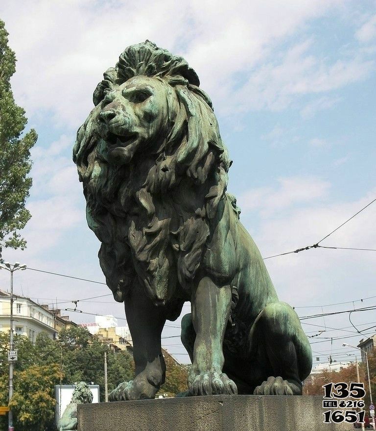 獅子雕塑-大型仿古做舊不銹鋼戶外園林景觀獅子雕塑 獅子雕塑-大型仿古做舊不銹鋼戶外園林景觀獅子雕塑高清圖片