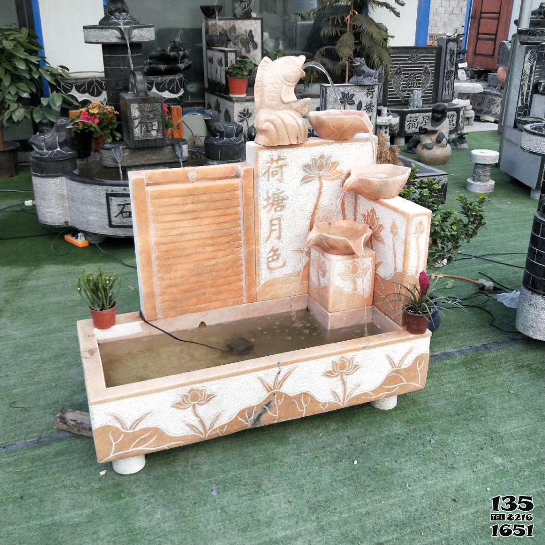 石槽雕塑-戶外庭院大理石槽花盆魚缸水景荷塘月色流水?dāng)[件 石槽雕塑-戶外庭院大理石槽花盆魚缸水景荷塘月色流水?dāng)[件高清圖片