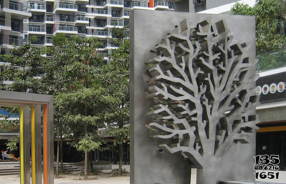 樹雕塑-廣場景觀不銹鋼鏤空樹雕塑 樹雕塑-廣場景觀不銹鋼鏤空樹雕塑高清圖片