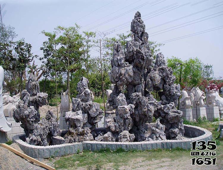 假山雕塑-庭院擺放靈璧石奇石假山雕塑 假山雕塑-庭院擺放靈璧石奇石假山雕塑高清圖片