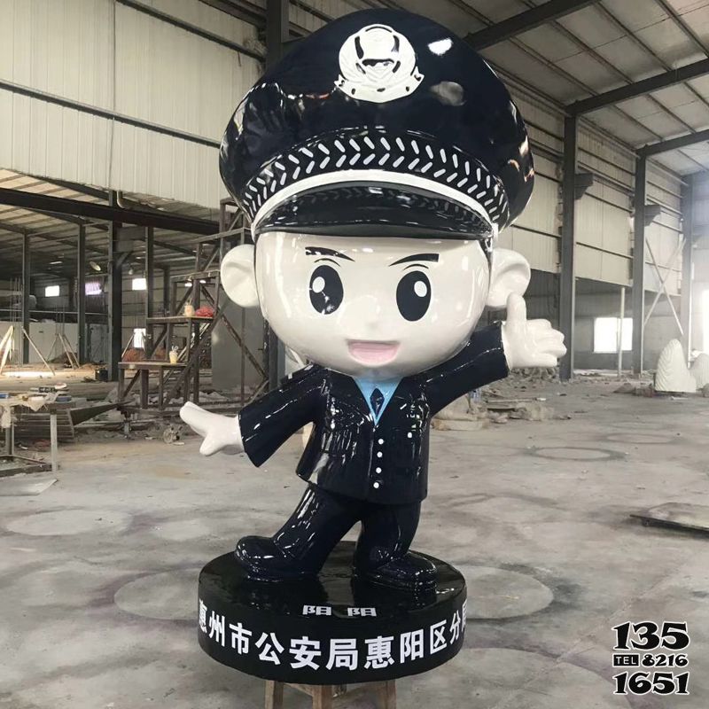 警察雕塑-玻璃鋼卡通可愛(ài)的警察雕塑 警察雕塑-玻璃鋼卡通可愛(ài)的警察雕塑