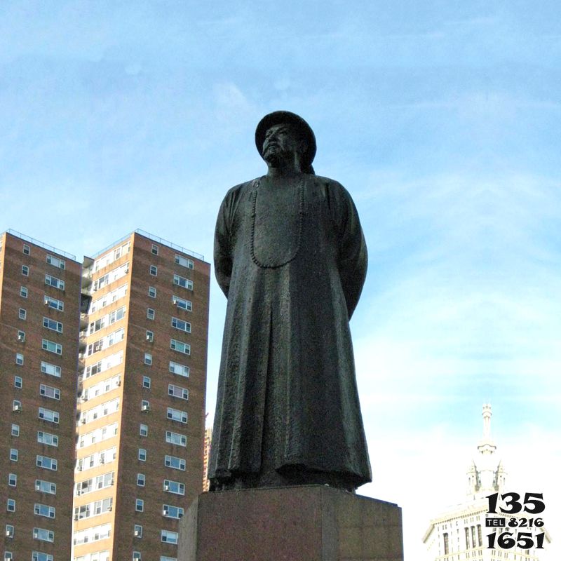 林則徐雕塑-城市文化名人大型民族英雄林則徐鑄銅雕塑 林則徐雕塑-城市文化名人大型民族英雄林則徐鑄銅雕塑高清圖片