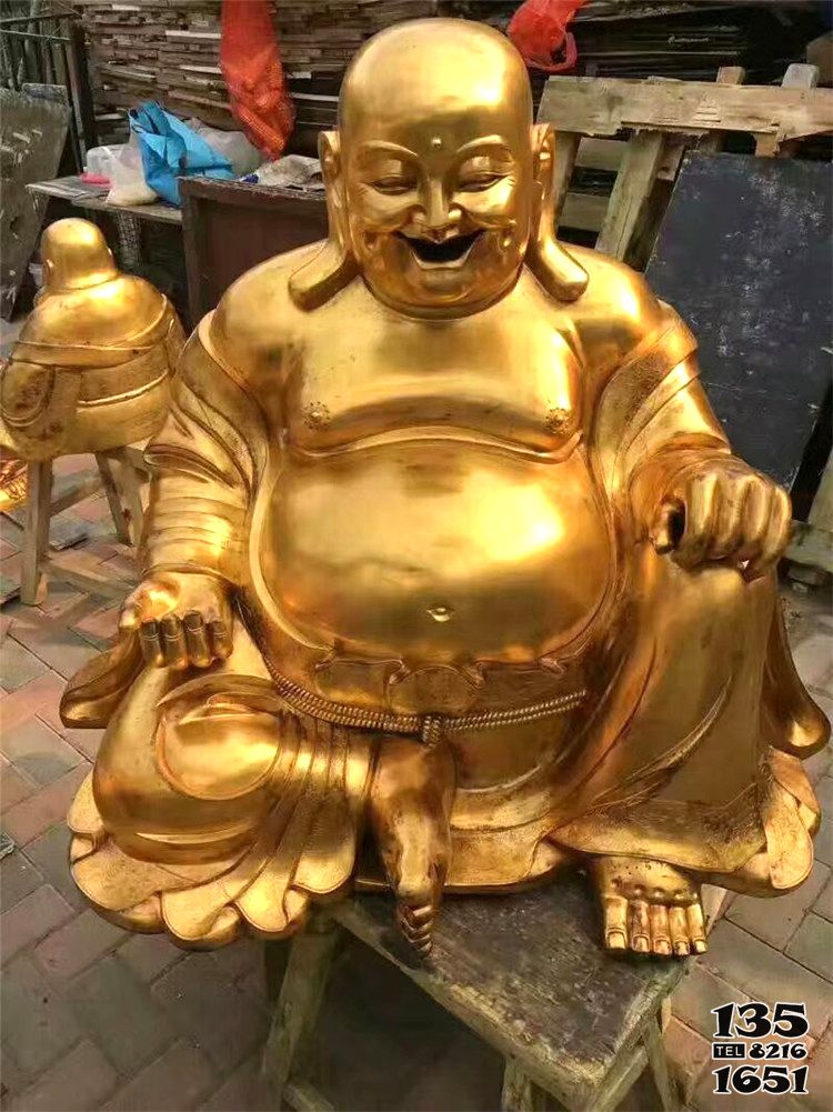 彌勒佛雕塑-戶外景區不銹鋼噴金烤漆彌勒佛雕塑 彌勒佛雕塑-戶外景區不銹鋼噴金烤漆彌勒佛雕塑高清圖片