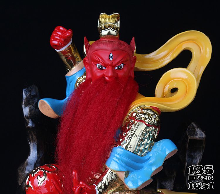 王靈官雕塑-玻璃鋼彩繪神佛寺廟王靈官雕塑 王靈官雕塑-玻璃鋼彩繪神佛寺廟王靈官雕塑高清圖片