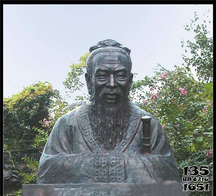 孔子雕塑-校園大型孔子頭像銅雕 孔子雕塑-校園大型孔子頭像銅雕