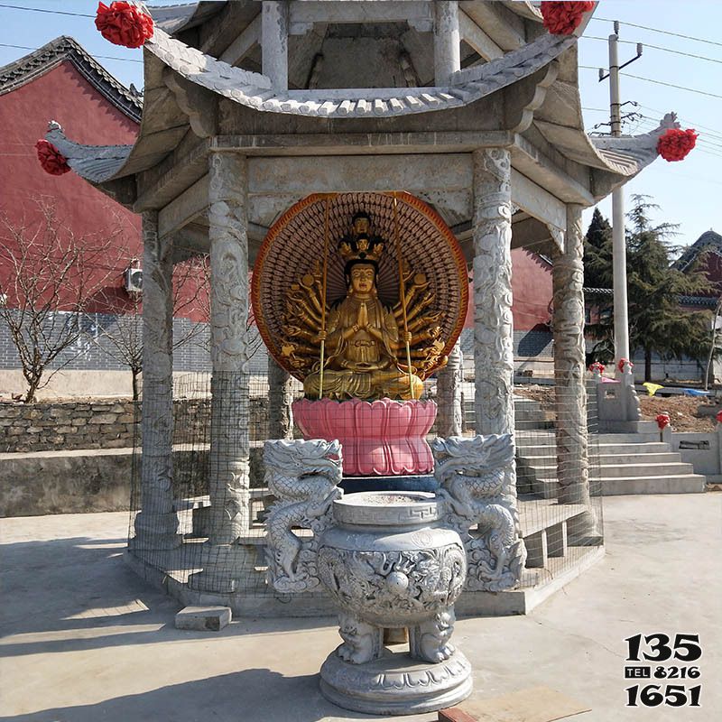 涼亭雕塑-寺廟戶外景區擺放神像青石浮雕涼亭雕塑 涼亭雕塑-寺廟戶外景區擺放神像青石浮雕涼亭雕塑高清圖片
