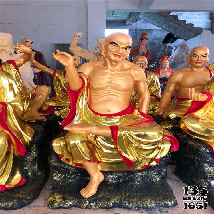 十八羅漢雕塑-玻璃鋼彩繪寺廟供奉佛像十八羅漢雕塑 十八羅漢雕塑-玻璃鋼彩繪寺廟供奉佛像十八羅漢雕塑