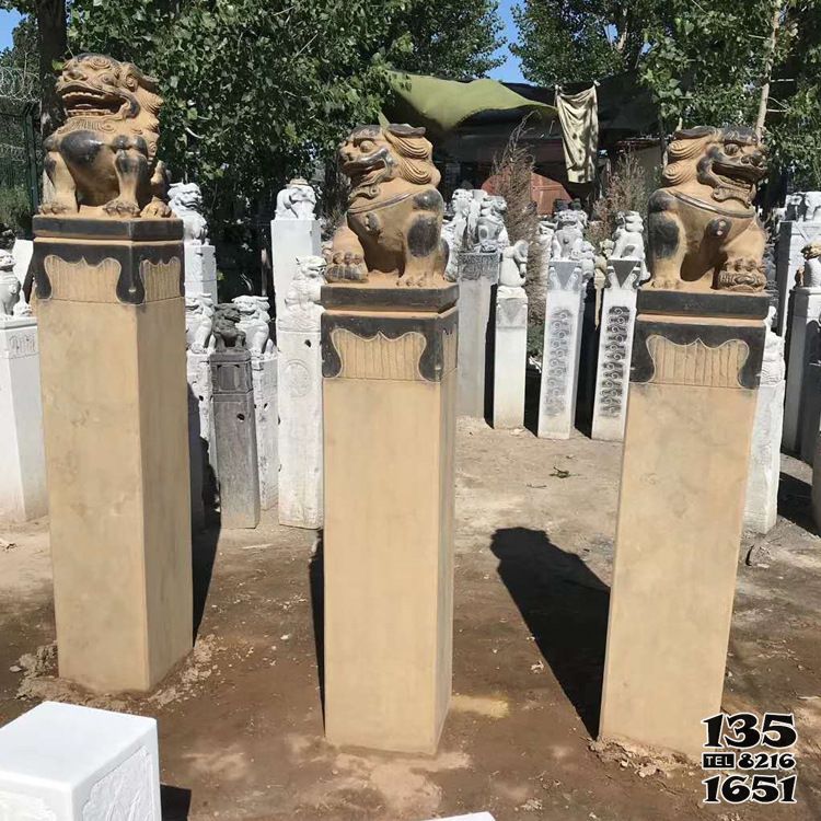 拴馬柱雕塑-中式園林擺放花崗巖拴馬柱雕塑 拴馬柱雕塑-中式園林擺放花崗巖拴馬柱雕塑高清圖片