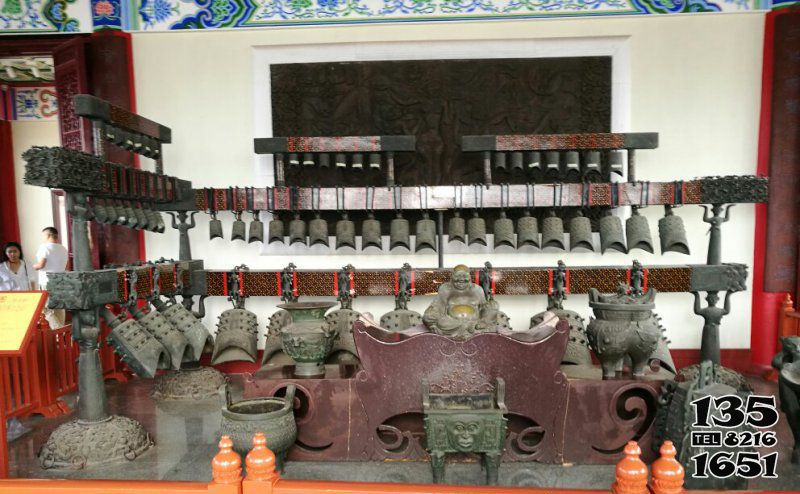銅鐘雕塑-博物館擺放晴天編鐘古代樂器銅雕 銅鐘雕塑-博物館擺放晴天編鐘古代樂器銅雕