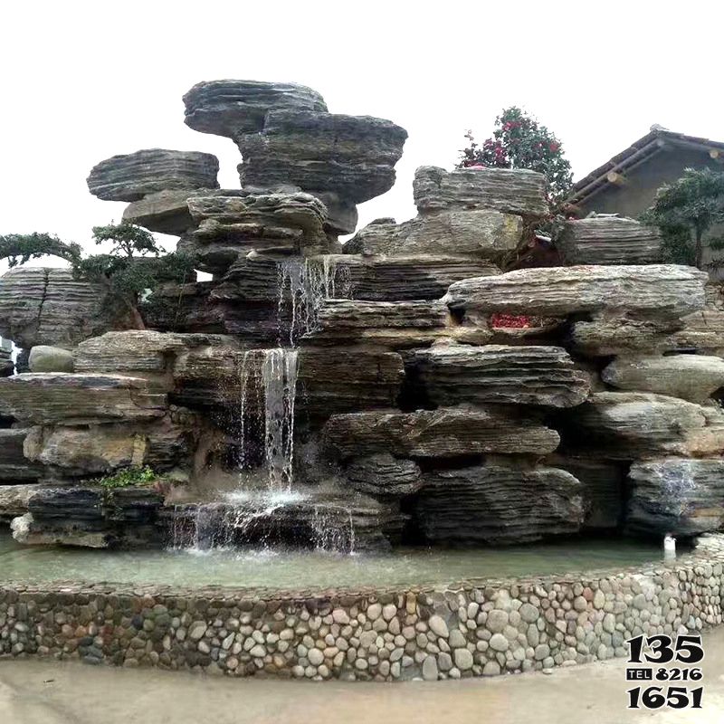 假山雕塑-園林塑石千層假山流水景觀 假山雕塑-園林塑石千層假山流水景觀高清圖片
