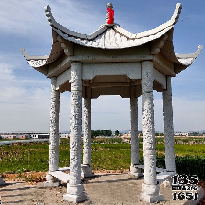 涼亭雕塑-學院擺放仿古青石浮雕休閑涼亭雕塑 涼亭雕塑-學院擺放仿古青石浮雕休閑涼亭雕塑高清圖片