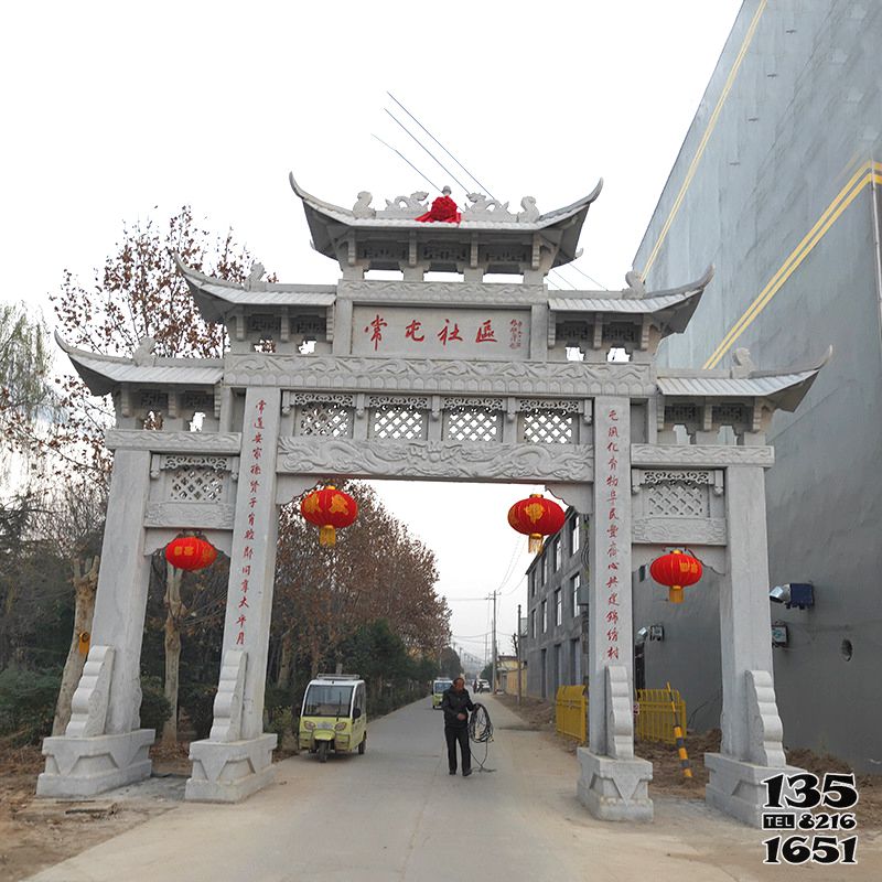 牌坊雕塑-村莊社區(qū)裝飾進(jìn)入口擺放石雕牌坊 牌坊雕塑-村莊社區(qū)裝飾進(jìn)入口擺放石雕牌坊