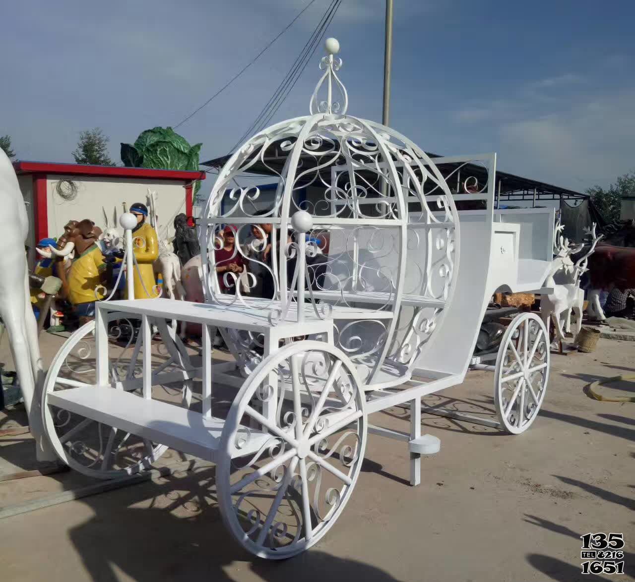 馬車雕塑-兒童游樂園創意鏤空不銹鋼馬車雕塑 馬車雕塑-兒童游樂園創意鏤空不銹鋼馬車雕塑