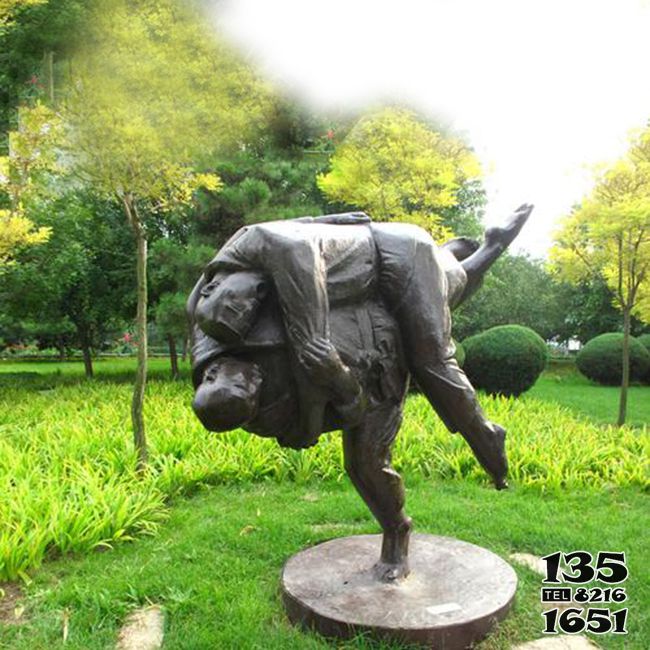 摔跤雕塑-摔跤運動公園人物景觀雕塑擺件 摔跤雕塑-摔跤運動公園人物景觀雕塑擺件高清圖片