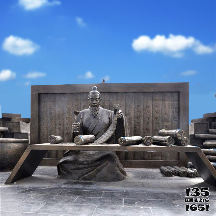 司馬遷雕塑-圖書(shū)館《史記》歷史人物情景司馬遷銅雕塑 司馬遷雕塑-圖書(shū)館《史記》歷史人物情景司馬遷銅雕塑高清圖片