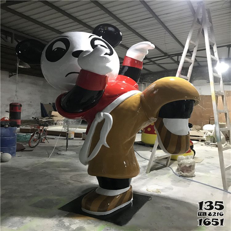 熊貓雕塑-兒童游樂場擺放卡通熊貓玻璃鋼雕塑 熊貓雕塑-兒童游樂場擺放卡通熊貓玻璃鋼雕塑