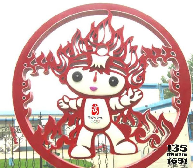 福娃雕塑-公園不銹鋼創意剪影福娃雕塑 福娃雕塑-公園不銹鋼創意剪影福娃雕塑高清圖片