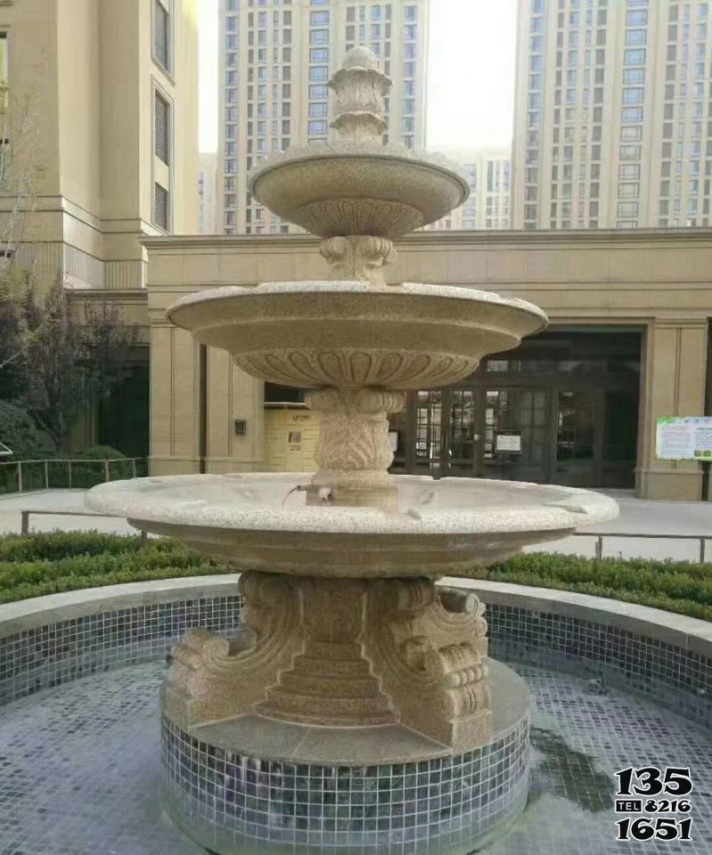 噴泉雕塑-廣場小區歐式多層噴泉砂巖石雕塑 噴泉雕塑-廣場小區歐式多層噴泉砂巖石雕塑高清圖片