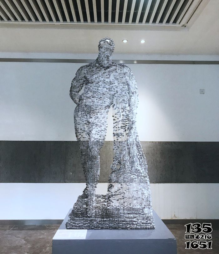 人物雕塑-景區室內不銹鋼鏤空人物雕塑 人物雕塑-景區室內不銹鋼鏤空人物雕塑高清圖片
