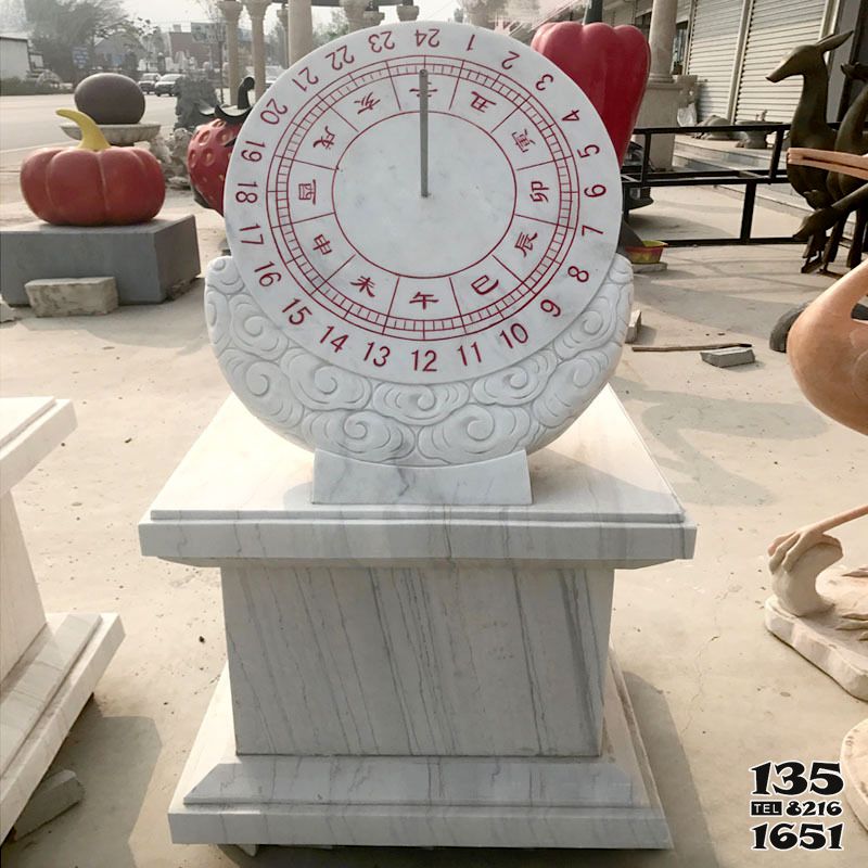 日晷雕塑-景區石雕古代計時器日晷雕塑 日晷雕塑-景區石雕古代計時器日晷雕塑高清圖片
