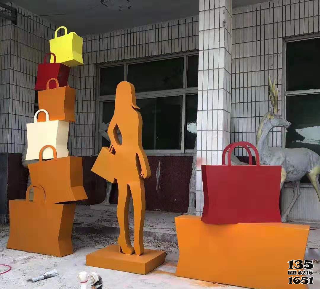 女性雕塑-玻璃鋼抽象購物女郎商場人物美陳擺件女性雕塑 女性雕塑-玻璃鋼抽象購物女郎商場人物美陳擺件女性雕塑
