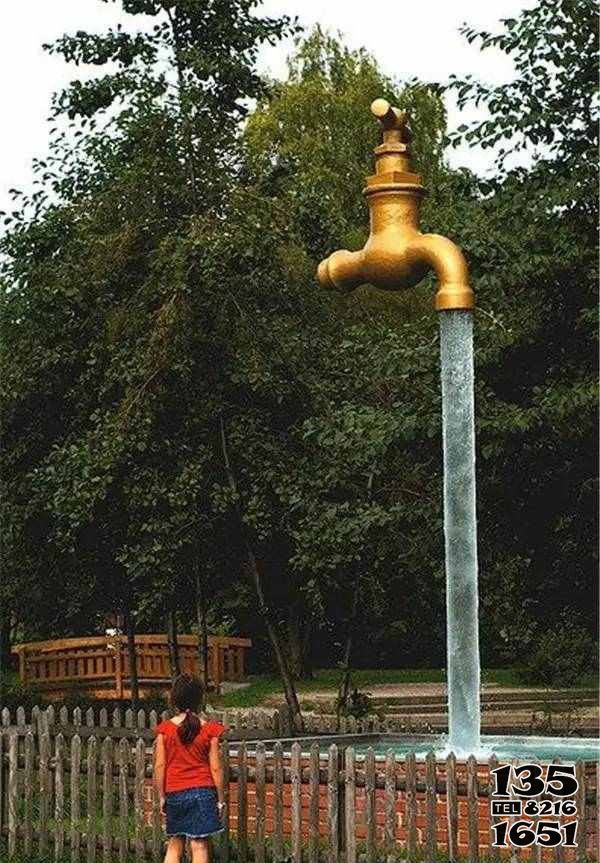 噴泉雕塑-創意公園水龍頭噴泉景觀銅雕 噴泉雕塑-創意公園水龍頭噴泉景觀銅雕高清圖片