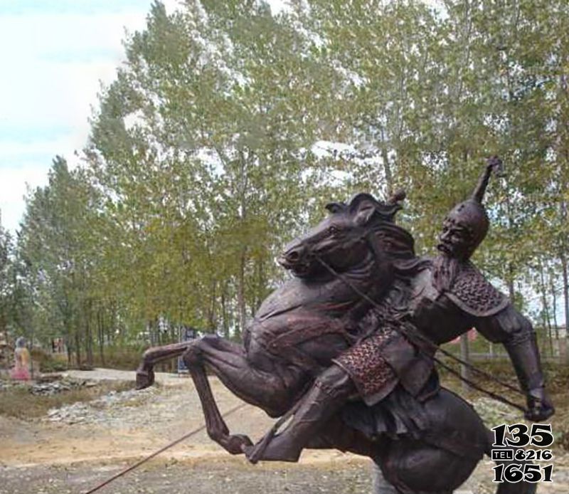 騎馬雕塑-園林創(chuàng)意古代銅雕騎馬雕塑 騎馬雕塑-園林創(chuàng)意古代銅雕騎馬雕塑高清圖片