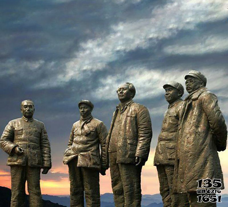 偉人雕塑-廣場銅雕五大偉人雕塑 偉人雕塑-廣場銅雕五大偉人雕塑高清圖片